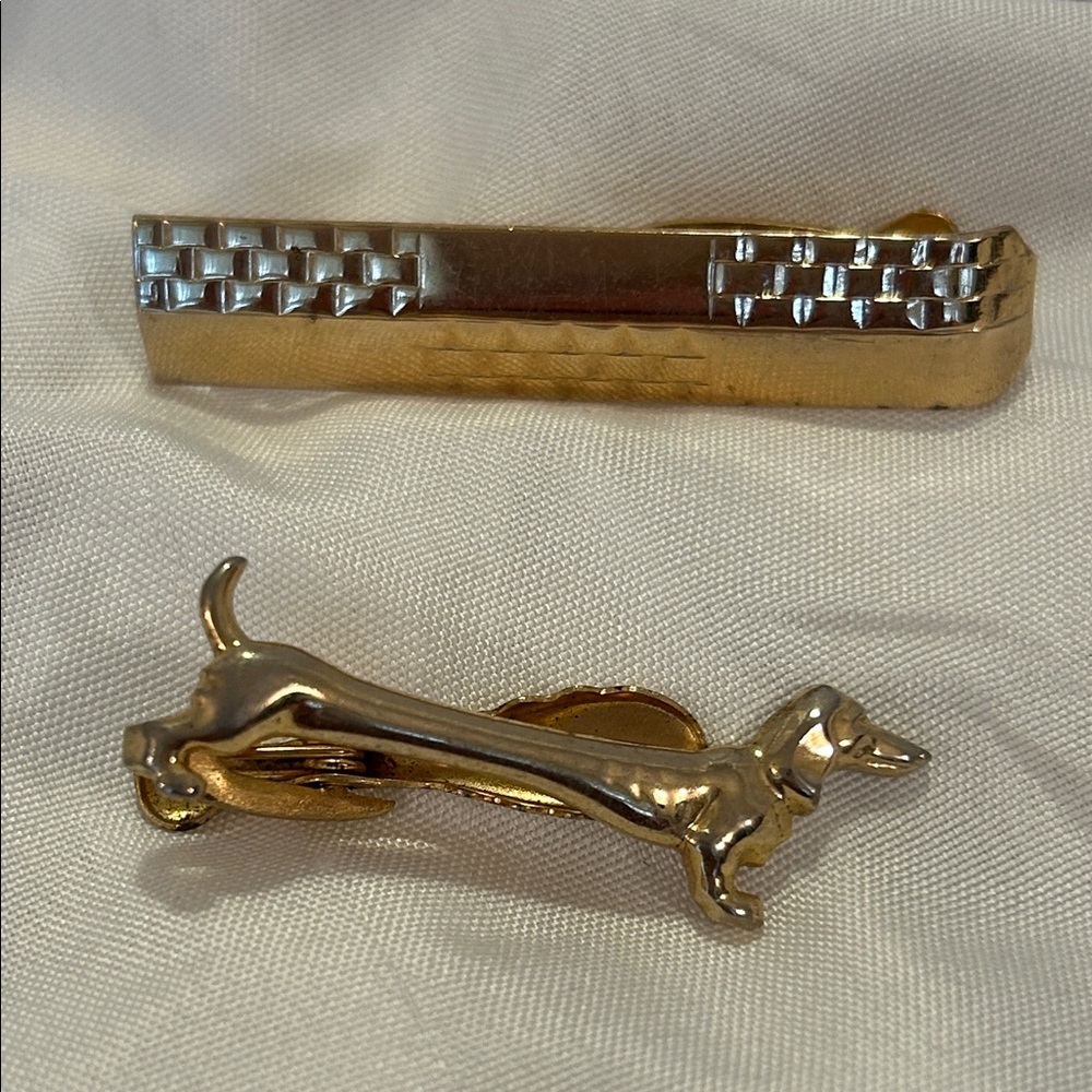 Hickok USA Gold Tie Clips